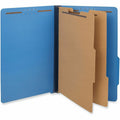 Universal 2/5 Tab Cut Legal Classification Folder, Cobalt Blue, 8 1/2" Width x 14" Length, 10 Box, UNV10311