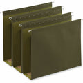 Universal 1/5 Tab Cut Letter Hanging Folder, Standard Green, 8 1/2" Width x 11" Length, 25 Box, UNV14143