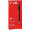 Universal Ballpoint Pen, Retractable, Fine 0.7 mm, Blue Ink, Blue Barrel, Dozen, 1 Dozen, UNV15521