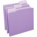 Universal 1/3 Tab Cut Letter Top Tab File Folder, 8 1/2" Width x 11" Length, 100 Box, UNV10505
