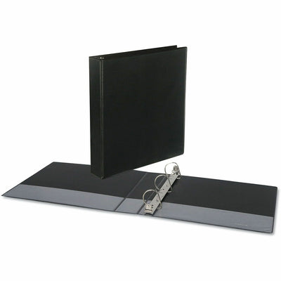 Universal Slant D-Ring View Binder, 3 Rings, 1.5" Capacity, 11 x 8.5, Black, 8 1/2" Width x 11" Length, UNV20743