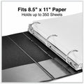 Universal Slant D-Ring View Binder, 3 Rings, 1.5" Capacity, 11 x 8.5, Black, 8 1/2" Width x 11" Length, UNV20743