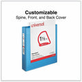 Universal Slant D-Ring View Binder, 3 Rings, 1.5" Capacity, 11 x 8.5, Light Blue, 8 1/2" Width x 11" Length, UNV20723