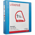 Universal Slant D-Ring View Binder, 3 Rings, 1.5" Capacity, 11 x 8.5, Light Blue, 8 1/2" Width x 11" Length, UNV20723
