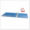 Universal Slant D-Ring View Binder, 3 Rings, 2" Capacity, 11 x 8.5, Light Blue, 8 1/2" Width x 11" Length, UNV20733