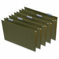 Universal 1/5 Tab Cut Legal Hanging Folder, Standard Green, 8 1/2" Width x 14" Length, 25 Box, UNV14152