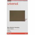 Universal 1/5 Tab Cut Legal Hanging Folder, Standard Green, 8 1/2" Width x 14" Length, 25 Box, UNV14152