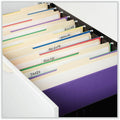 Universal 1/5 Tab Cut Legal Hanging Folder, Violet, 8 1/2" Width x 14" Length, 25 Box, UNV14220