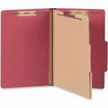 Universal 2/5 Tab Cut Legal Classification Folder, Ruby Red, 8 1/2" Width x 14" Length, 10 Box, UNV10313