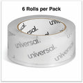 Universal Packaging Tape, Clear, 6 / Pack, UNV63120