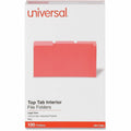 Universal 1/3 Tab Cut Legal Top Tab File Folder, 8 1/2" Width x 14" Length, 100 Box, UNV15303