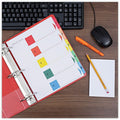Universal Index Divider, White, 8.50" Width x 11" Length, 6 Set, UNV24800