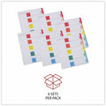Universal Index Divider, White, 8.50" Width x 11" Length, 6 Set, UNV24800