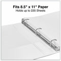 Universal Slant D-Ring View Binder, 3 Rings, 1" Capacity, 11 x 8.5, White, 8 1/2" Width x 11" Length, UNV20742