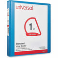 Universal Slant D-Ring View Binder, 3 Rings, 1" Capacity, 11 x 8.5, Light Blue, 8 1/2" Width x 11" Length, UNV20713
