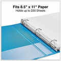 Universal Slant D-Ring View Binder, 3 Rings, 1" Capacity, 11 x 8.5, Light Blue, 8 1/2" Width x 11" Length, UNV20713