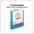Universal Slant D-Ring View Binder, 3 Rings, 1" Capacity, 11 x 8.5, Light Blue, 8 1/2" Width x 11" Length, UNV20713