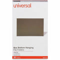 Universal 1/5 Tab Cut Legal Hanging Folder, Standard Green, 8 1/2" Width x 14" Length, 25 Box, UNV14151