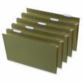 Universal 1/5 Tab Cut Legal Hanging Folder, Standard Green, 8 1/2" Width x 14" Length, 25 Box, UNV14151