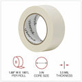 Universal General-Purpose Masking Tape, 3" Core, 48 mm x 54.8 m, Beige, 2/Pack, UNV51302