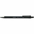 Universal Ballpoint Pen, Retractable, Fine 0.7 mm, Black Ink, Black Barrel, Dozen, 1 Dozen, UNV15520