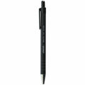 Universal Ballpoint Pen, Retractable, Fine 0.7 mm, Black Ink, Black Barrel, Dozen, 1 Dozen, UNV15520