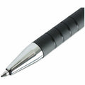 Universal Ballpoint Pen, Retractable, Fine 0.7 mm, Black Ink, Black Barrel, Dozen, 1 Dozen, UNV15520