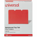 Universal 1/3 Tab Cut Letter Top Tab File Folder, 8 1/2" Width x 11" Length, 100 Box, UNV16163