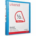 Universal Slant D-Ring View Binder, 3 Rings, 0.5" Capacity, 11 x 8.5, Light Blue, 8 1/2" Width x 11" Length, UNV20703