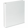 Universal Slant D-Ring View Binder, 3 Rings, 1.5" Capacity, 11 x 8.5, White, 8 1/2" Width x 11" Length, UNV20744