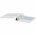 Universal Deluxe Easy-to-Open D-Ring View Binder, 3 Rings, 1.5" Capacity, 11 x 8.5, White, 8 1/2" Width x 11" Length, UNV30722