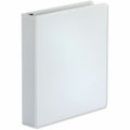 Universal Deluxe Easy-to-Open D-Ring View Binder, 3 Rings, 1.5" Capacity, 11 x 8.5, White, 8 1/2" Width x 11" Length, UNV30722