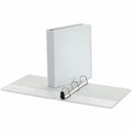 Universal Deluxe Easy-to-Open D-Ring View Binder, 3 Rings, 1.5" Capacity, 11 x 8.5, White, 8 1/2" Width x 11" Length, UNV30722