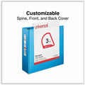 Universal Slant D-Ring View Binder, 3 Rings, 3" Capacity, 11 x 8.5, Light Blue, 8 1/2" Width x 11" Length, UNV20753