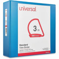 Universal Slant D-Ring View Binder, 3 Rings, 3" Capacity, 11 x 8.5, Light Blue, 8 1/2" Width x 11" Length, UNV20753