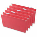 Universal 1/5 Tab Cut Legal Hanging Folder, Red, 8 1/2" Width x 14" Length, 25 Box, UNV14218