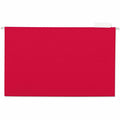 Universal 1/5 Tab Cut Legal Hanging Folder, Red, 8 1/2" Width x 14" Length, 25 Box, UNV14218