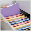 Universal 1/3 Tab Cut Letter Top Tab File Folder, 8 1/2" Width x 11" Length, 100 Box, UNV12305