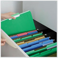 Universal 1/3 Tab Cut Letter Top Tab File Folder, 8 1/2" Width x 11" Length, 100 Box, UNV12302