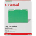 Universal 1/3 Tab Cut Letter Top Tab File Folder, 8 1/2" Width x 11" Length, 100 Box, UNV12302