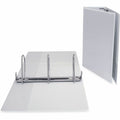 Universal Slant D-Ring View Binder, 3 Rings, 5" Capacity, 11 x 8.5, White, 8 1/2" Width x 11" Length, UNV20997