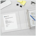 Universal Slant D-Ring View Binder, 3 Rings, 5" Capacity, 11 x 8.5, White, 8 1/2" Width x 11" Length, UNV20997