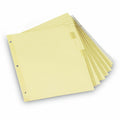 Universal Insertable Tab Index, 8-Tab, 11 x 8.5, Buff, Clear Tabs, 6 Sets, 8.50" Width x 11" Length, UNV21873