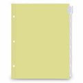 Universal Insertable Tab Index, 8-Tab, 11 x 8.5, Buff, Clear Tabs, 6 Sets, 8.50" Width x 11" Length, UNV21873