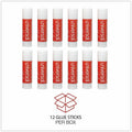 Universal Glue Stick, Clear, 12 / Pack, UNV75750