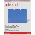 Universal 1/3 Tab Cut Letter Classification Folder, Blue, 8 1/2" Width x 11" Length, 50 Box, UNV13521