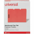 Universal 1/3 Tab Cut Letter Classification Folder, Red, 8 1/2" Width x 11" Length, 50 Box, UNV13523