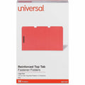 Universal 1/3 Tab Cut Legal Classification Folder, Red, 8 1/2" Width x 14" Length, 50 Box, UNV13527