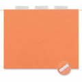 Universal 1/5 Tab Cut Letter Hanging Folder, Orange, 8 1/2" Width x 11" Length, 25 Box, UNV14122