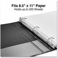 Universal Slant D-Ring View Binder, 3 Rings, 1" Capacity, 11 x 8.5, Black, 8 1/2" Width x 11" Length, UNV20741